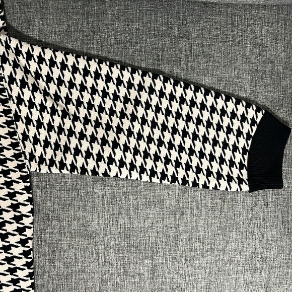 Sandro Dane Oversized Houndstooth Cardigan Size 0 - Picture 7 of 9